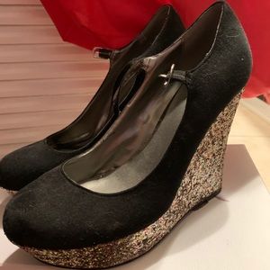 Guess glitter platforms